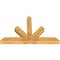 Ekena Millwork Saratoga Rough Sawn Timber Gable Bracket, Western Red Cedar, 72"W x 45"H x 6"D x 6"F, 15/12 Pitch GBW072X45X0606SAR00RWR - alternate 4